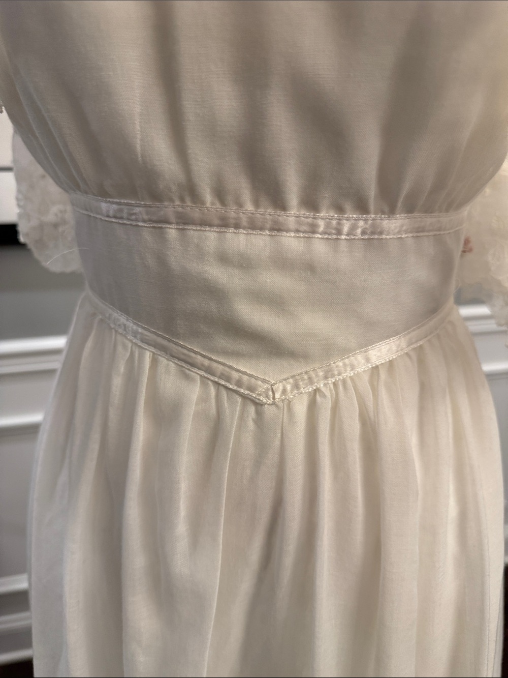 Rare Vintage 70’s Gunne Sax by Jessica San Francisco Cream and Lace Maxi Dress - Picture 5 of 16